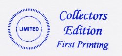 Limited Collector's Edition - First Printing